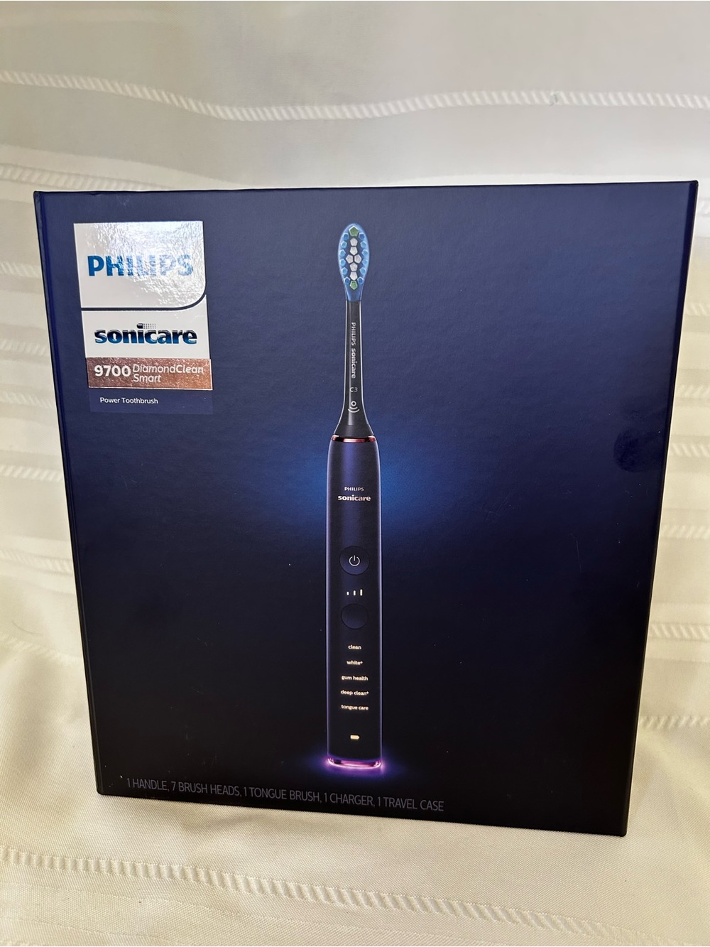 New in Box Phillips Sonicare 9700 NIB DiamondClean Power Toothbrush Charger Case